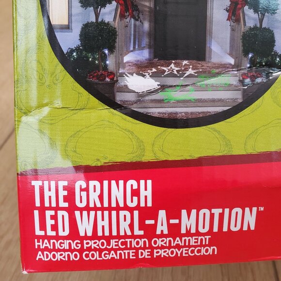 The Grinch LED Whirl-A-Motion Hanging Projection Ornament Holiday Decor Classics - Picture 7 of 16